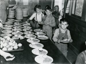 Serving lunch - Castleberry Schools, National Archives